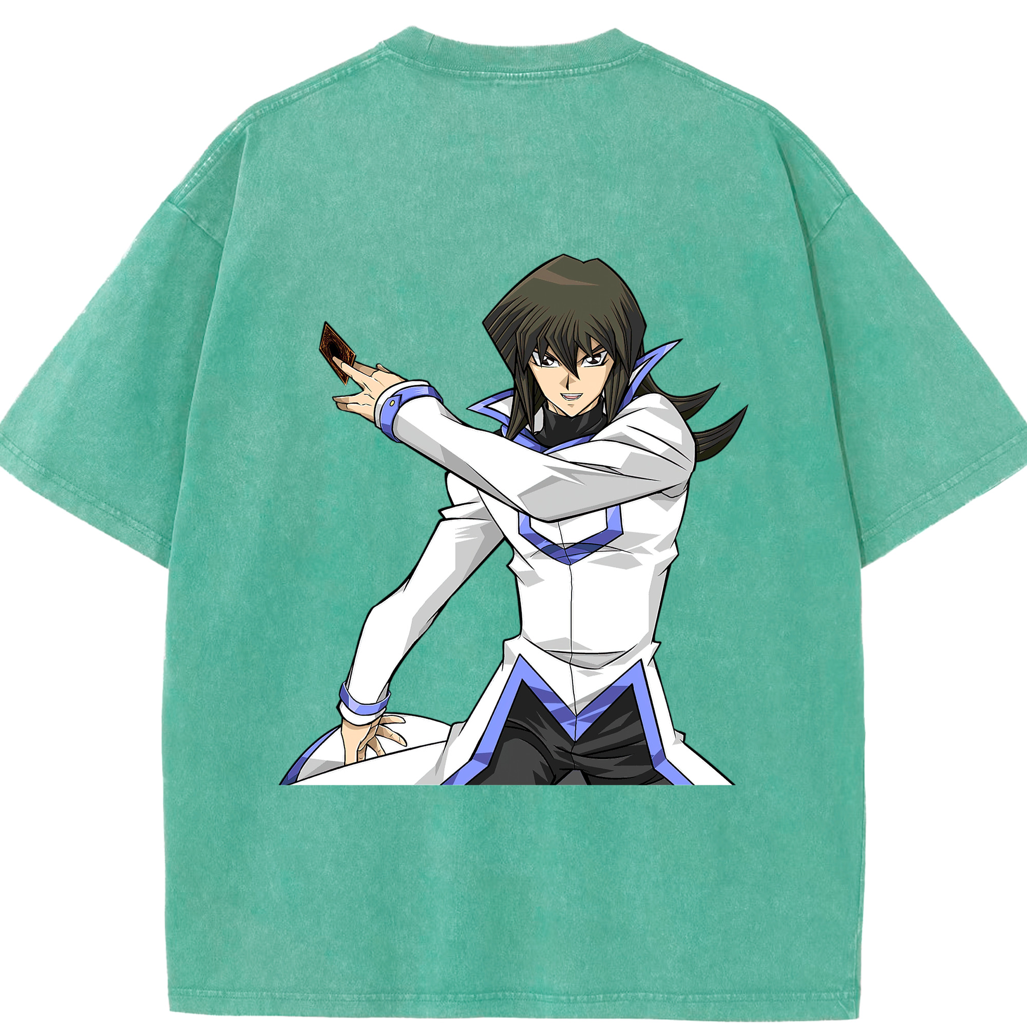 （画像用） 遊☆戯☆王 Yu-Gi-Oh! 綿100% ヴィンテージ風 半袖Tシャツ（背面プリント）